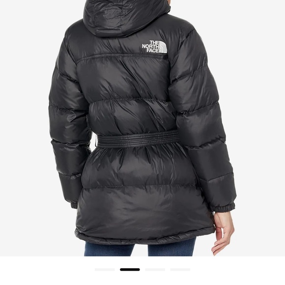 North Face Nuptse Belted Mid Black - Picture 2 of 3